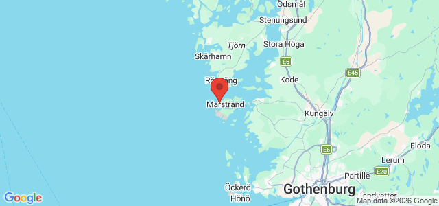 Kort over Skallen Fyr, Marstrand
