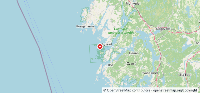 Kort over Byxeskören NØ, Lysekil