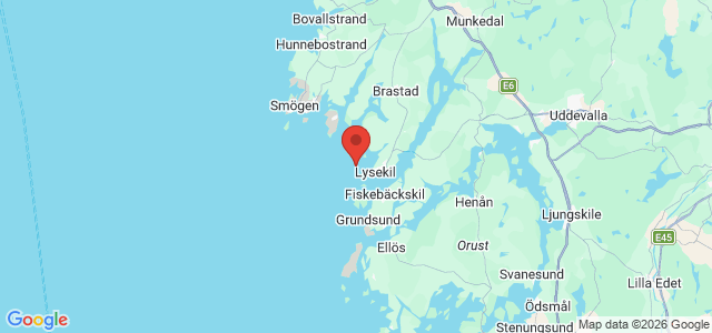 Kort over Gulskören, Lysekil