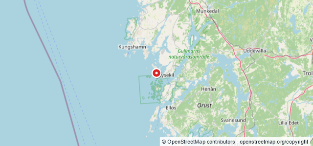 Kort over Gulskören, Lysekil