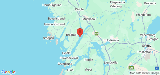 Kort over Ormestad, Gullmarsfjorden
