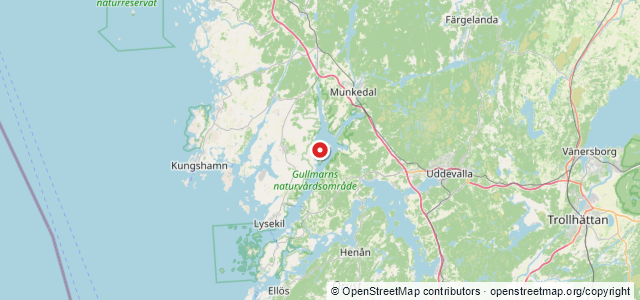 Kort over Stora Bornö S, Lysekil
