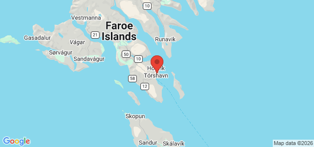 Kort over Færøerne, Torshavn