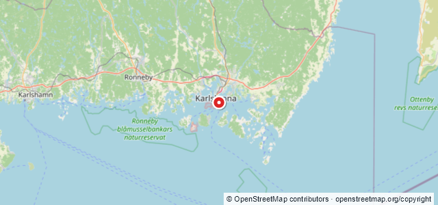 Kort over Drottning Hedvig Eleonora, Karlskrona