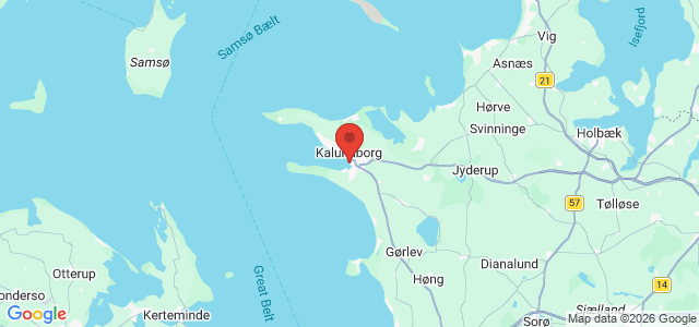 Kort over Reduceret dybde Kalundborg Havn