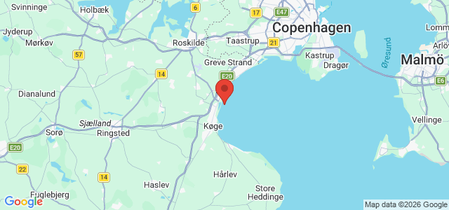 Kort over Hindring Køge Flak