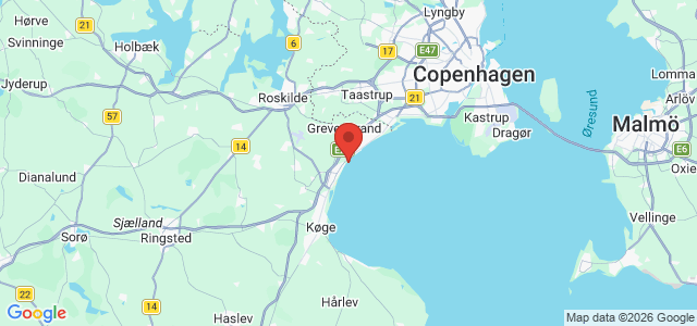 Kort over Undervandshindring Køge Bugt Solrød N