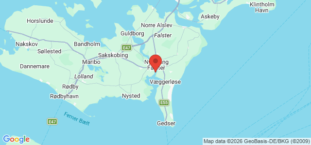 Kort over Måleudstyr Guldborg Sund