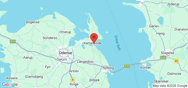 Kort over Reduceret dybde Kerteminde Havn