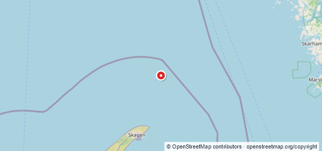 Kort over Vrag Skagen N