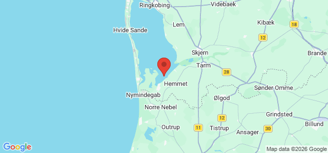 Kort over Vrag Ringkøbing Fjord. Falen Dyb.