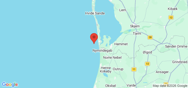 Kort over Vrag Nymindegab NW.
