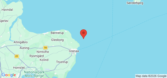 Kort over Vrag Grenaa NE