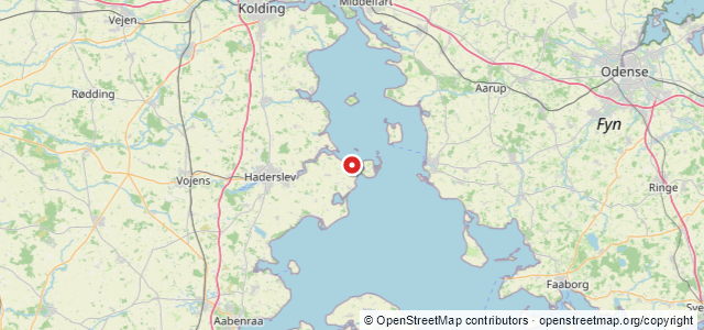 Kort over Vrag Årøsund