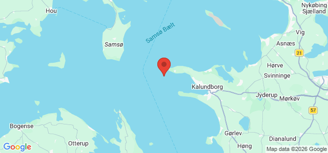 Kort over Vrag Kalundborg Fjord. Røsnæs S