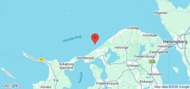 Kort over Vrag Hesselø Bugt. Torup Flak