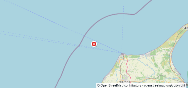 Kort over Vrag Hirtshals WNW