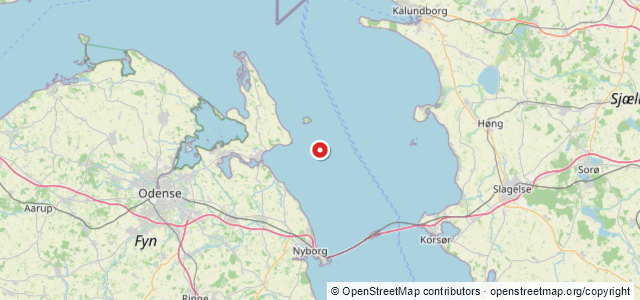 Kort over Vrag Romsø E. Risinge Hoved ENE (1)