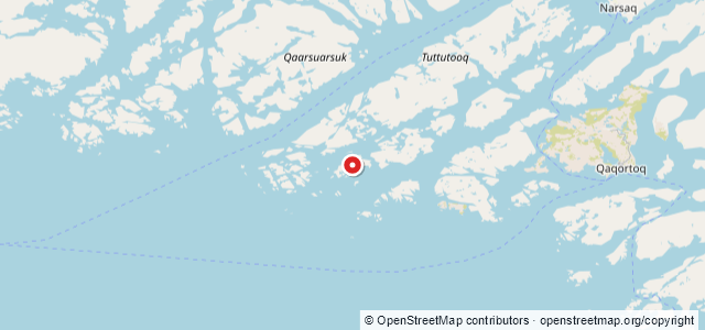 Kort over Vrag Qaqortoq. Avatarmiut.