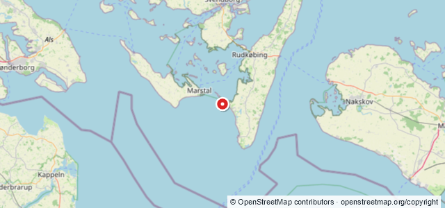 Kort over Ristinge Klinter