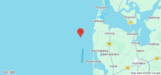 Kort over Vrag Nordsøen