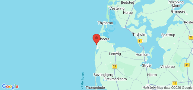 Kort over Vrag Harboøre SW