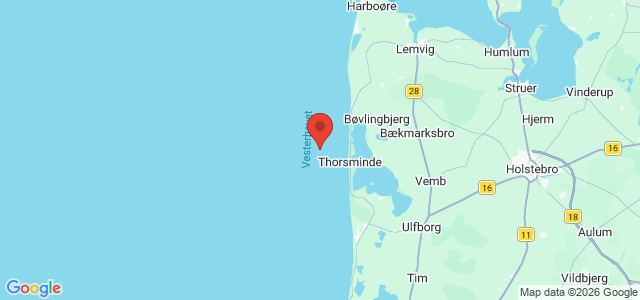 Kort over Vrag Thorsminde W
