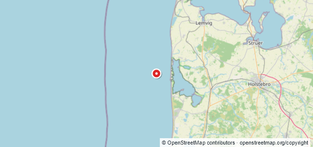 Kort over Vrag Thorsminde W