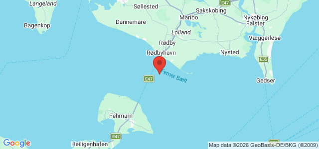 Kort over Vrag Rødbyhavn S
