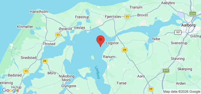 Kort over Vrag Løgstør Bredning. Lendrup Røn W