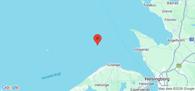 Kort over Vrag Gilleleje NW