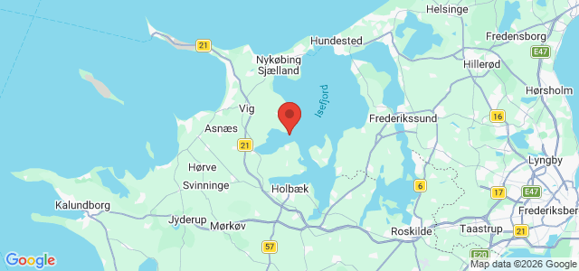 Kort over Vrag Isefjorden. Lammefjorden