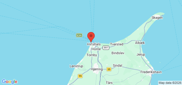 Kort over Vrag Hirtshals SW.