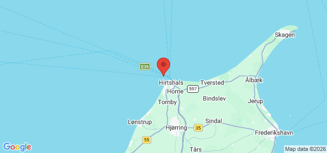Kort over Vrag Hirtshals NW
