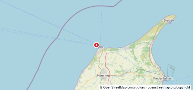 Kort over Vrag Hirtshals NW