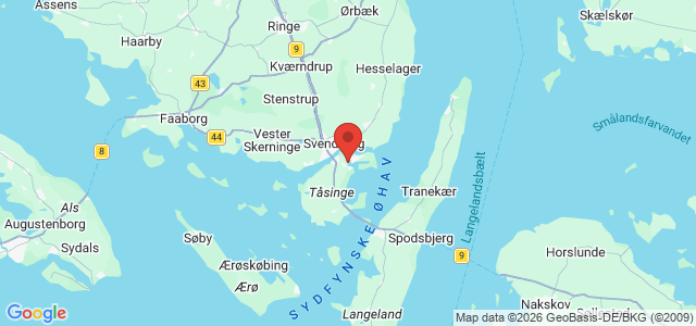 Kort over Vrag Svendborgsund