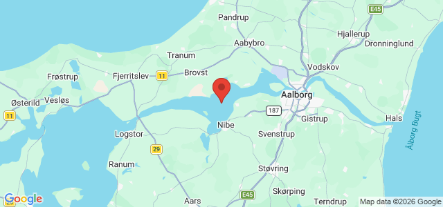 Kort over Vrag Nibe Bredning. Draget S