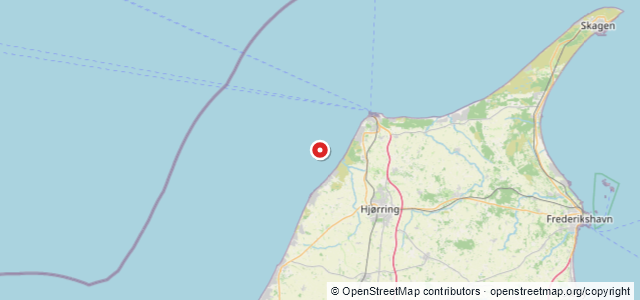 Kort over Vrag Hirtshals SW