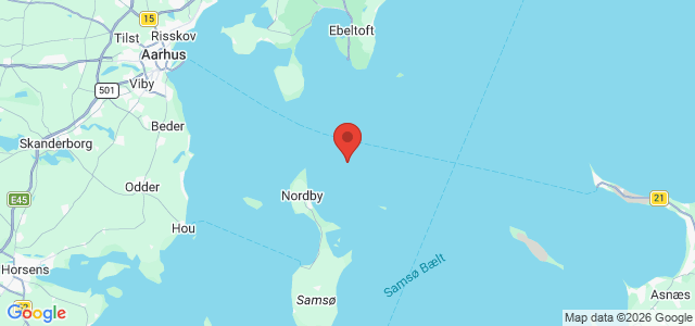 Kort over Vrag Samsø NE