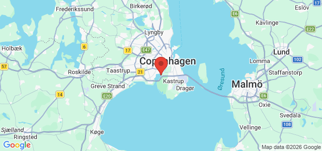 Kort over Vrag Kalveboderne