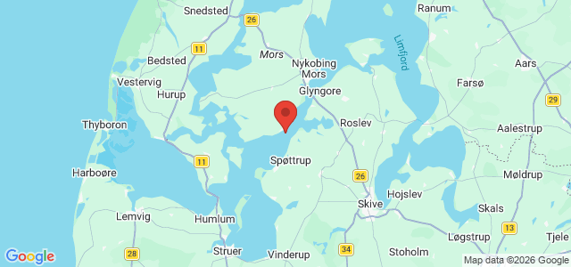 Kort over Vrag Salling Sund