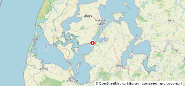Kort over Vrag Salling Sund