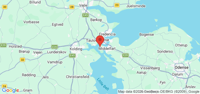 Kort over Vrag Lillebælt. Fænø Sund