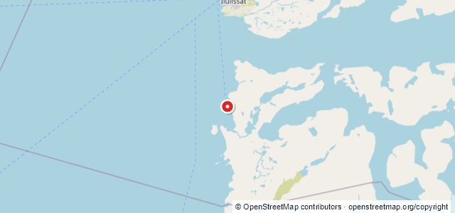 Kort over Tabt Anker Illimanaq Claushavn