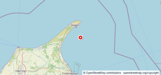 Kort over Tabt anker Skagen S