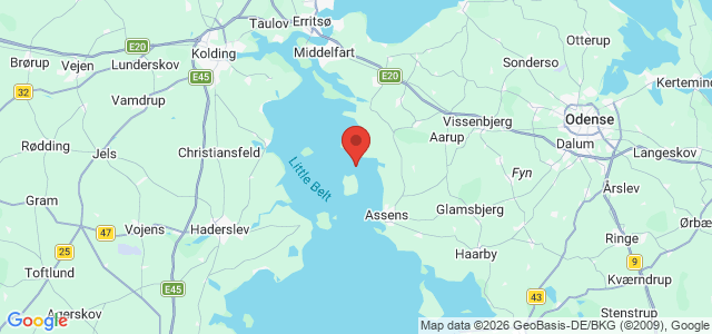 Kort over Tabt mast Bågø N