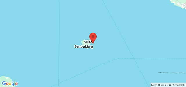 Kort over MIndre dybde Anholt SE
