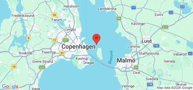 Kort over Ikke kortlagt sten. Saltholm Flak
