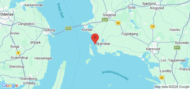 Kort over Sten. Agersø Sund. Tudsehage