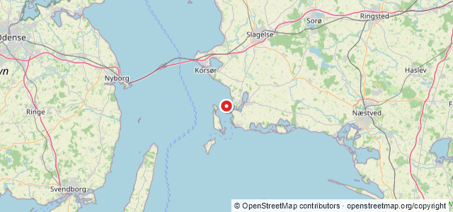 Kort over Sten. Agersø Sund. Tudsehage